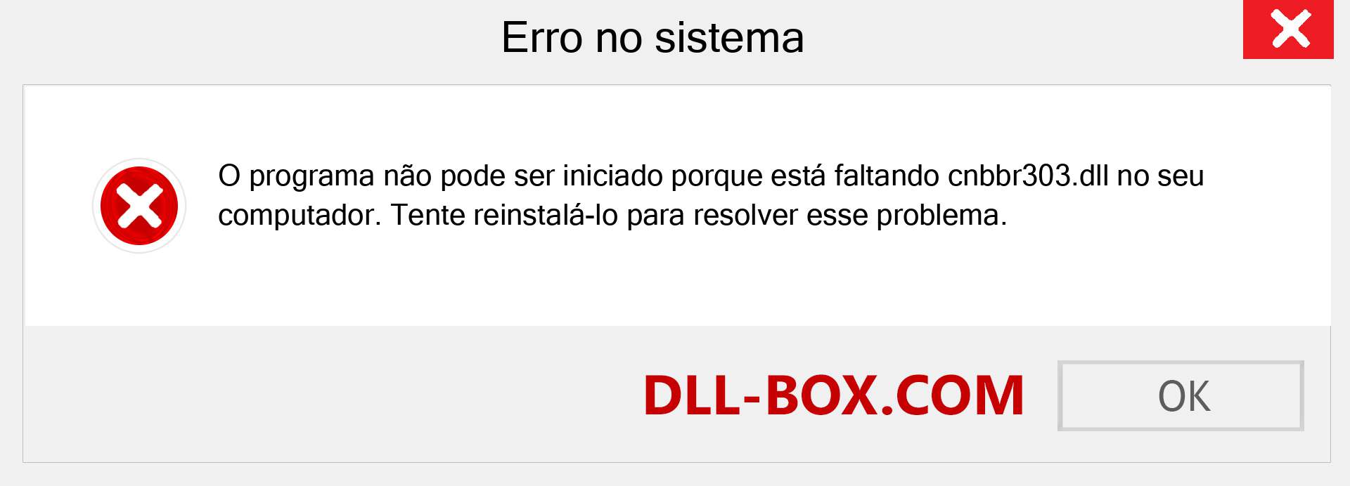 Arquivo cnbbr303.dll ausente ?. Download para Windows 7, 8, 10 - Correção de erro ausente cnbbr303 dll no Windows, fotos, imagens